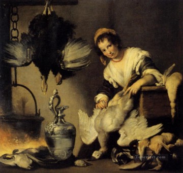  Bernardo Pintura al %C3%B3leo - El cocinero barroco italiano Bernardo Strozzi